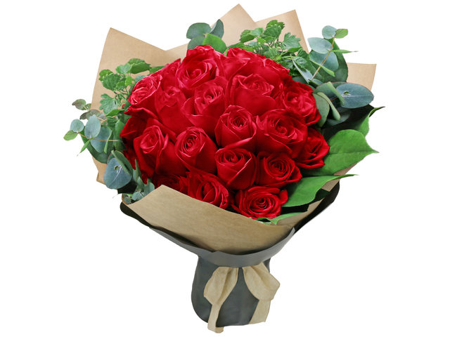 Florist Flower Bouquet - 30pcs. Red Rose Bouquet Florist RD40 - B2S0218A4 Photo