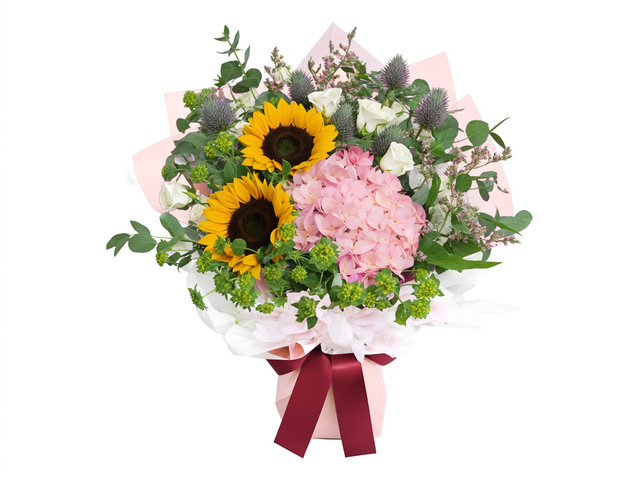 Florist Flower Bouquet - Sunflower Graduation Bouquet FGB03 - GD0707A3 Photo