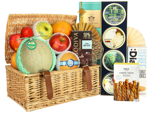 Mid-Autumn Gift Hamper - Mid Autumn Michelin Star Reign Mooncake Garden Style Fruit Hamper MR08 - 2MR0719A8 Photo