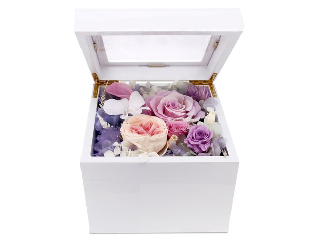 Preserved Forever Flower - Preserved & Dried Flower Music Box M65 - PR0103A5 Photo